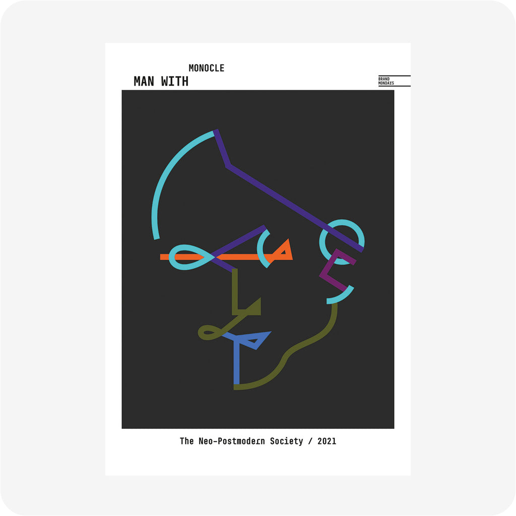 Man with a Mustache and a Monocle